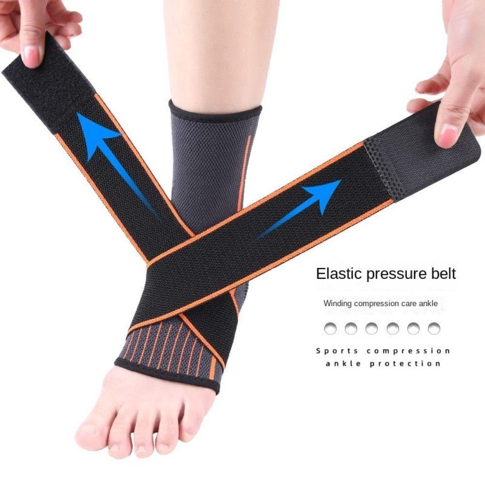 Браслет для стопы, черный фиксатор ахиллова сухожилия, поддержка лодыжки, фиксатор лодыжки, защита стопы, защита ног M оранжевый