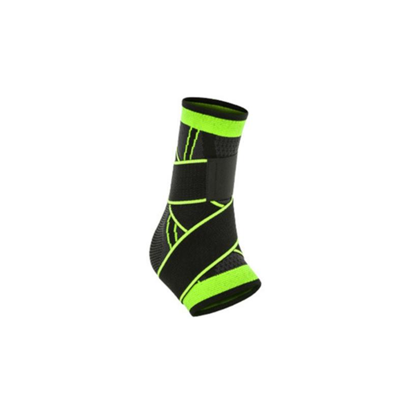Поддержка лодыжки, бандаж ахиллова сухожилия, защита от растяжения для фитнеса, спорта, бега зелёный