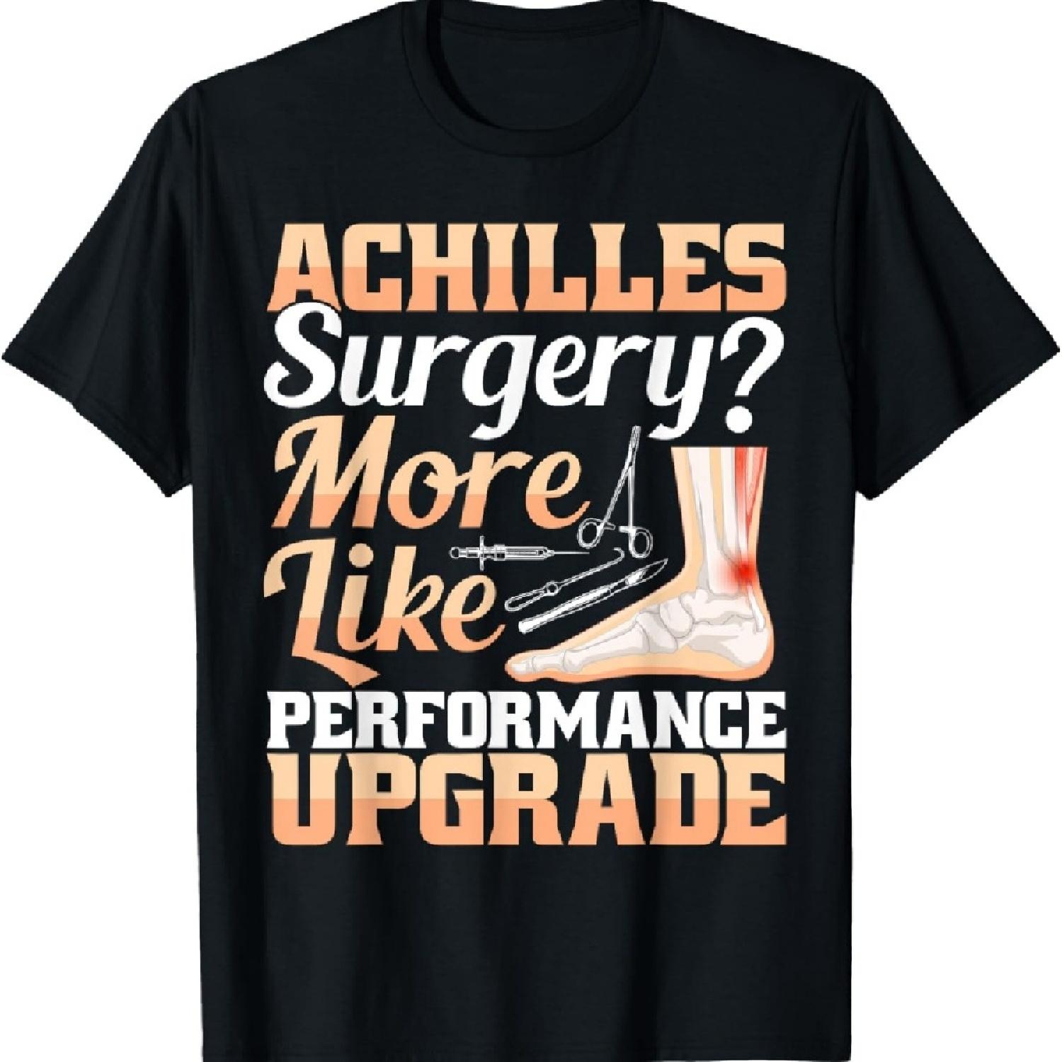 Ахиллесова операция Улучшение производительности Футболка для восстановления ахиллова сухожилия XXXXXL чёрный